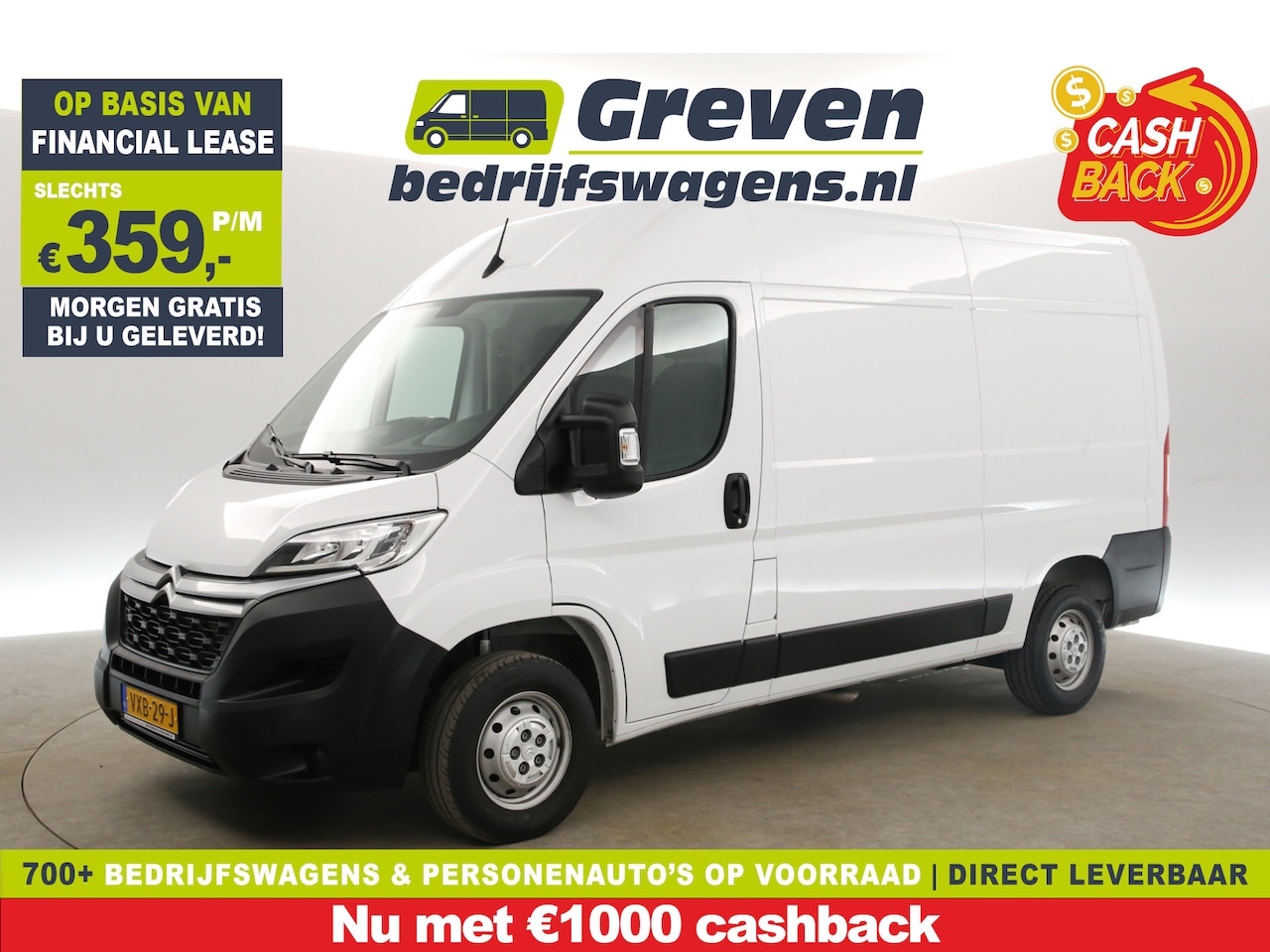 Citroën Jumper - 2.2 BlueHDi L2H2 | 140PK | Clima | Cruise | Navigatie | 3-Zits | Parkeersensoren - AutoWereld.nl