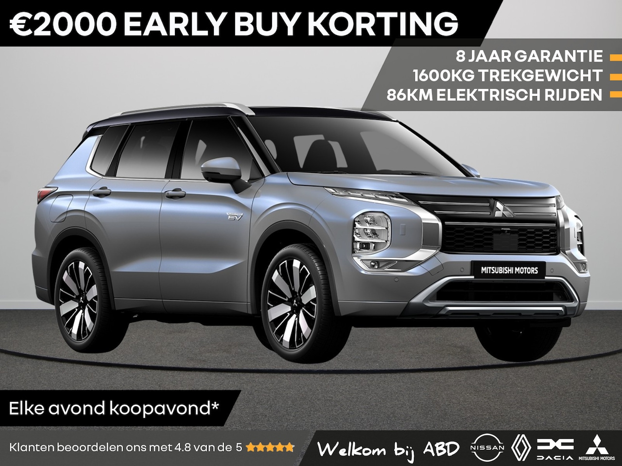 Mitsubishi Outlander - Instyle+ 2.4 Plug-in Hybride | Adaptive Cruise Control (ACC) | Blind Spot Warning (BSW) | - AutoWereld.nl