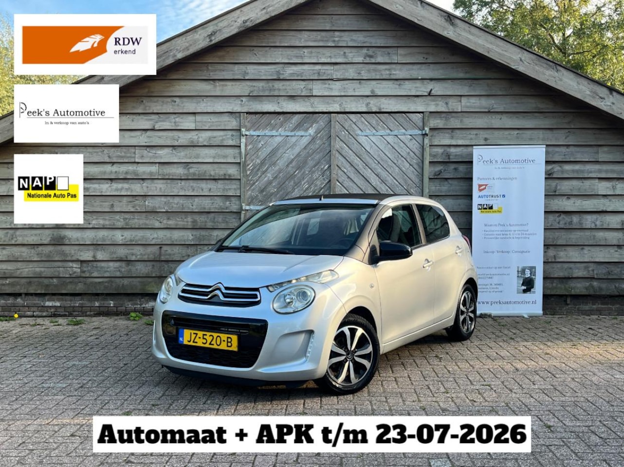 Citroën C1 - 1.0 VTi Airscape Shine Automaat | Airco | Achteruitrijcamera | Cabrio | APK t/m 07-2026 | - AutoWereld.nl