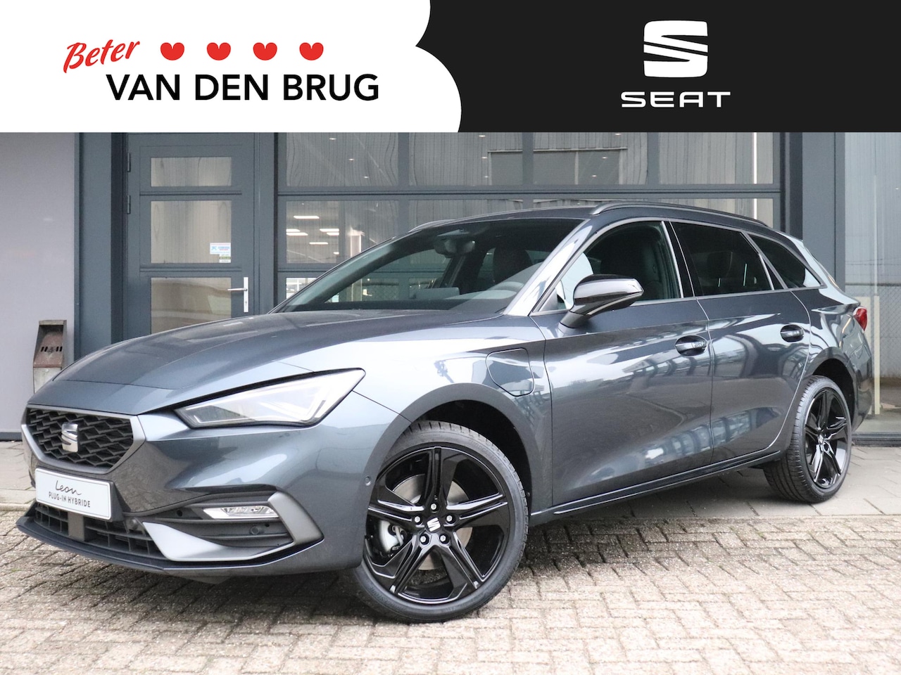 SEAT Leon Sportstourer - FR Business 1.5 TSI eHybrid 150kW / 204pk Stationw | 130km actieradius | Trekhaak | Black - AutoWereld.nl