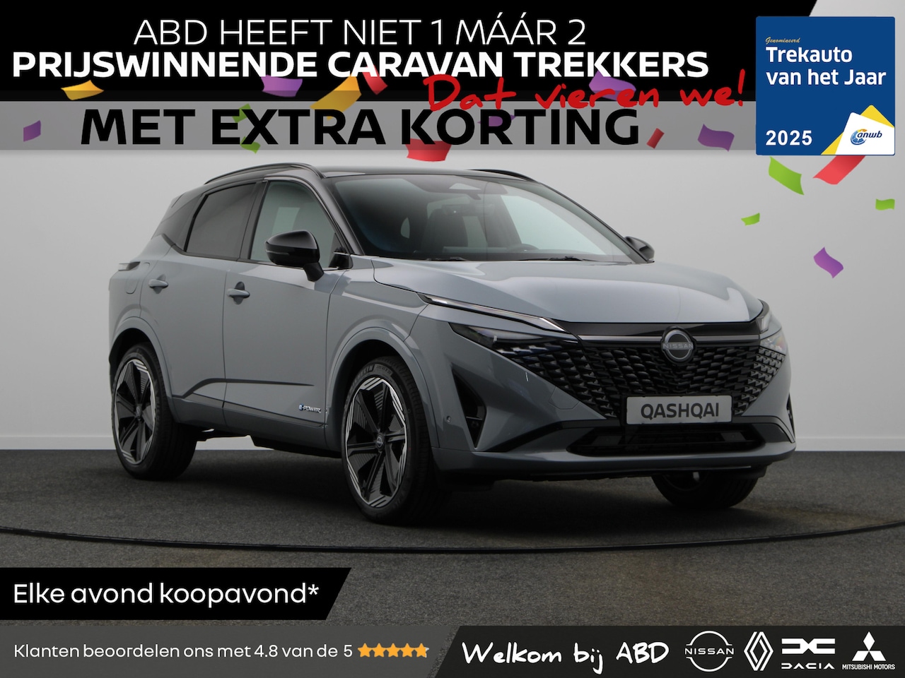 Nissan Qashqai - N-Design + Panoramisch glazen dak + Cold Pack e-Power | 12.3" TFT digitale cockpit | Audio - AutoWereld.nl