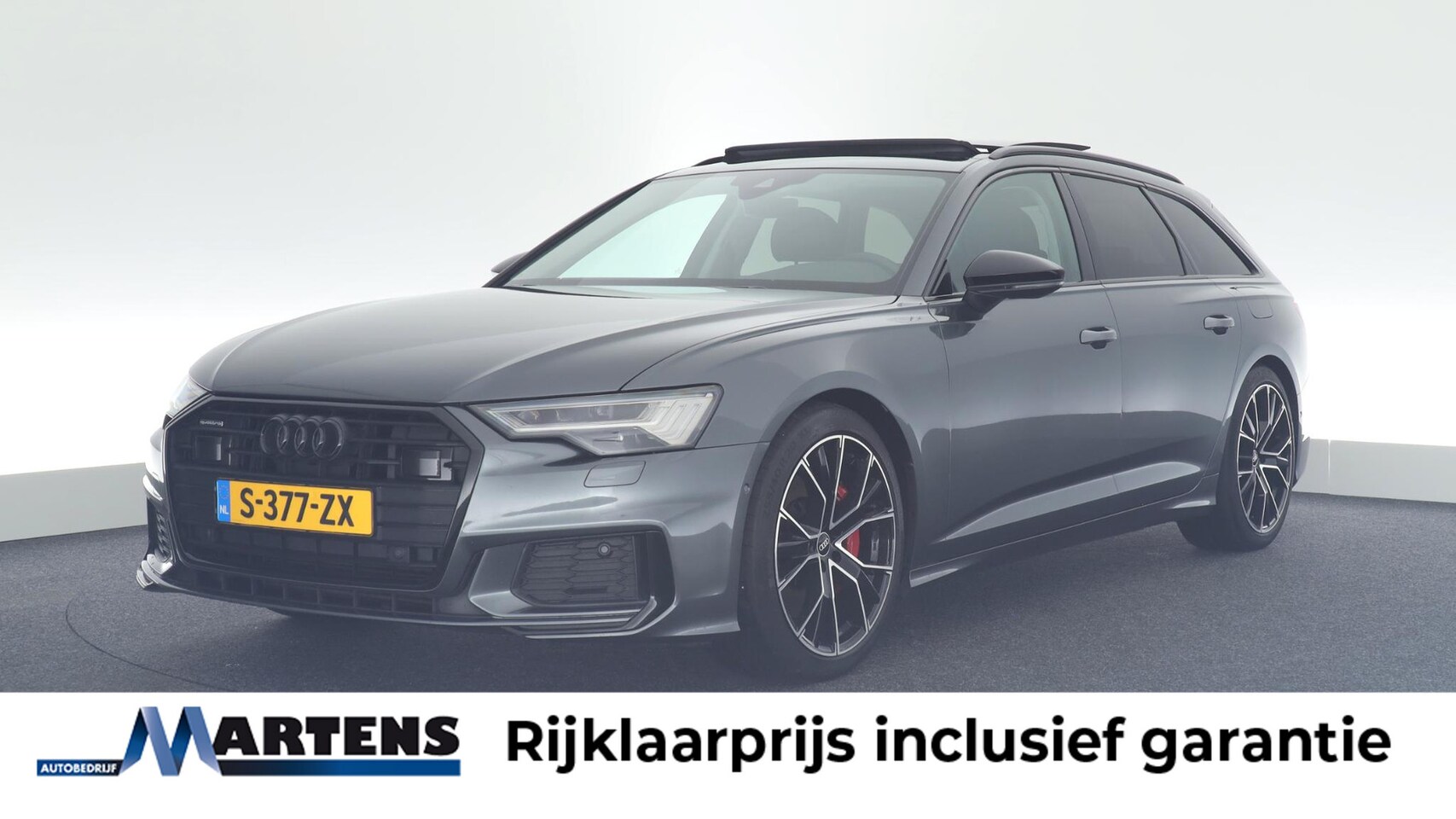 Audi A6 Avant - 55 TFSI e 367pk quattro Competition Panoramadak Camera Trekhaak Leder - AutoWereld.nl