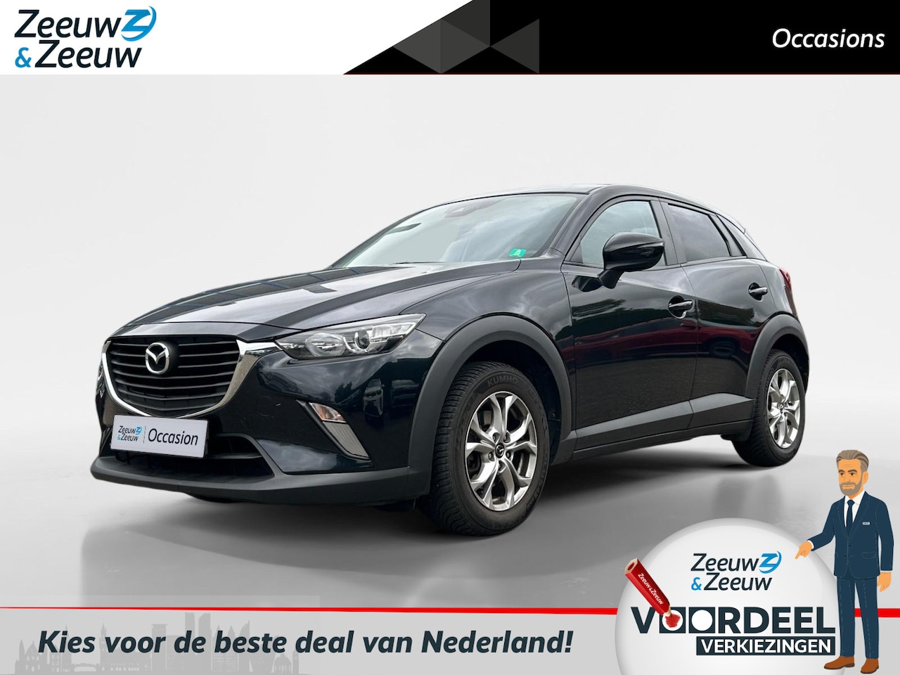 Mazda CX-3 - 2.0 SkyActiv-G 120 Dynamic | Automaat | Privacy glass | Trekhaak - AutoWereld.nl