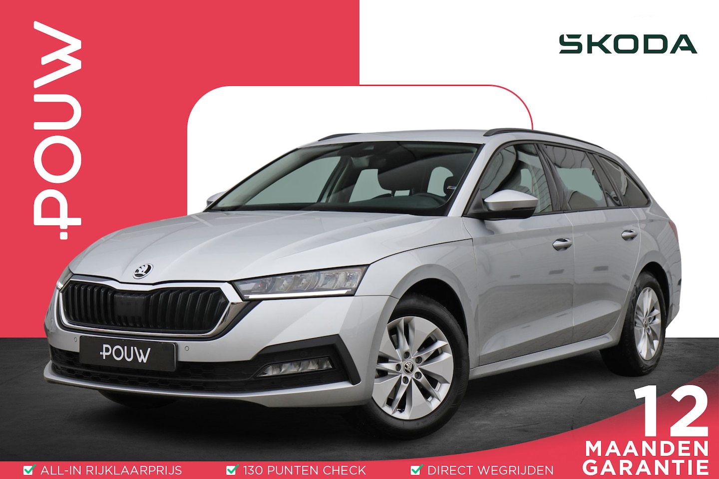 Skoda Octavia Combi - 1.0 TSI 110pk Business Edition | Trekhaak | Navigatie | Parkeersensoren | Smart Link - AutoWereld.nl