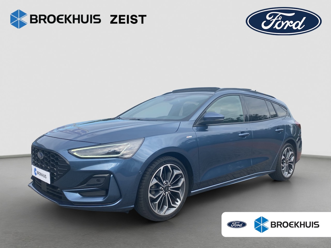 Ford Focus Wagon - 1.0 155pk Hybrid ST Line AUTOMAAT Nieuw model | Panoramadak | 18'' | Full LED | Dodehoek d - AutoWereld.nl