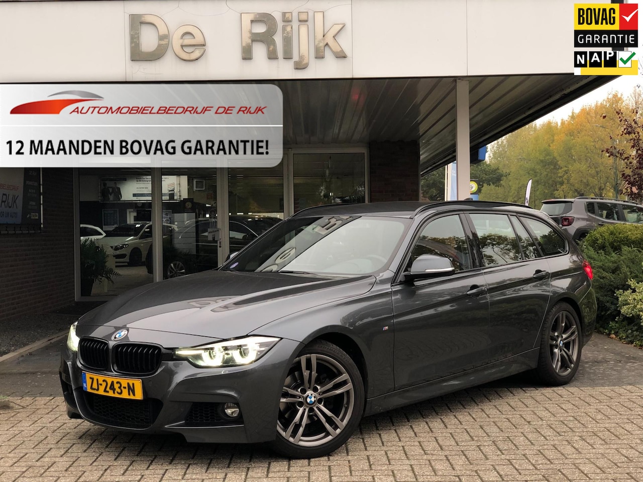 BMW 3-serie Touring - 318i M Sport | Leder, Navi, Carplay, Stoelverw., Cruise, Climate, El. Achterklep | Dealero - AutoWereld.nl
