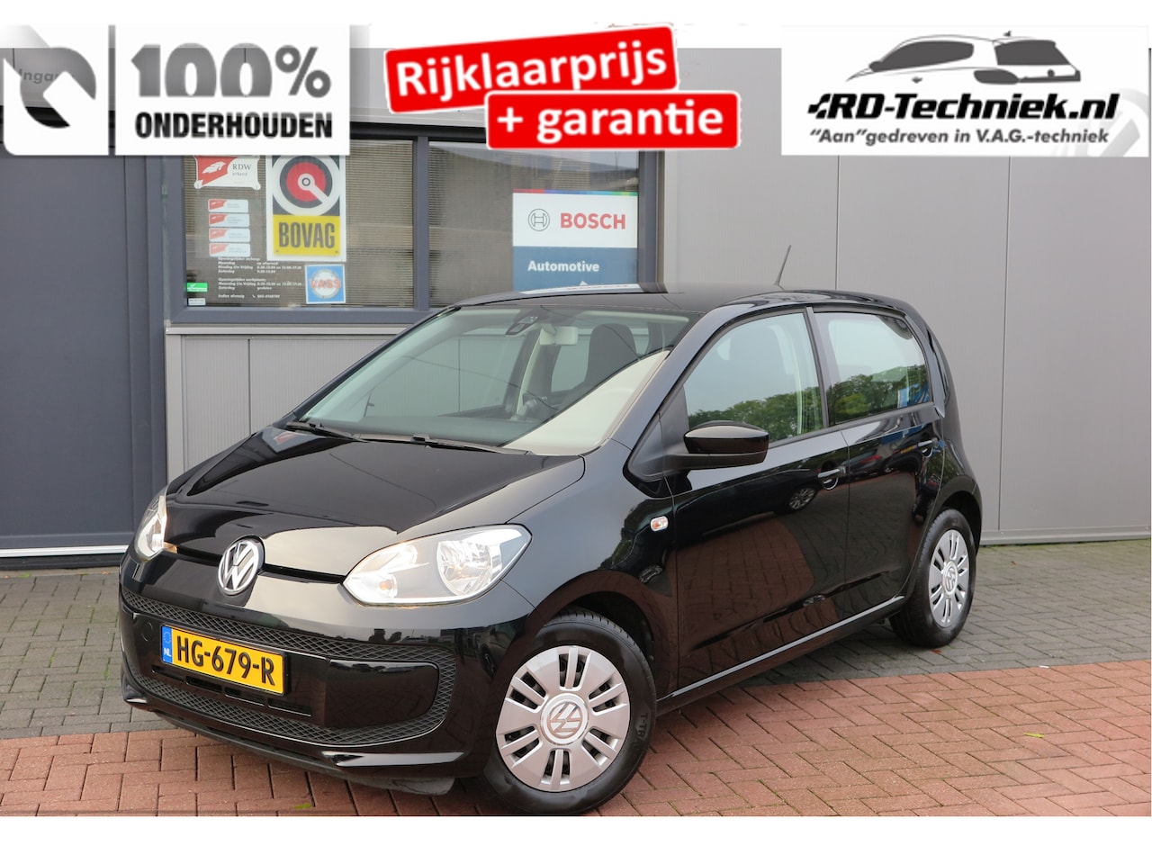 Volkswagen Up! - 1.0 move up! 44 kw 60pk BlueMotion (nieuwe APK) Navigatie , Bleutooth telefoon , Airco .Cr - AutoWereld.nl