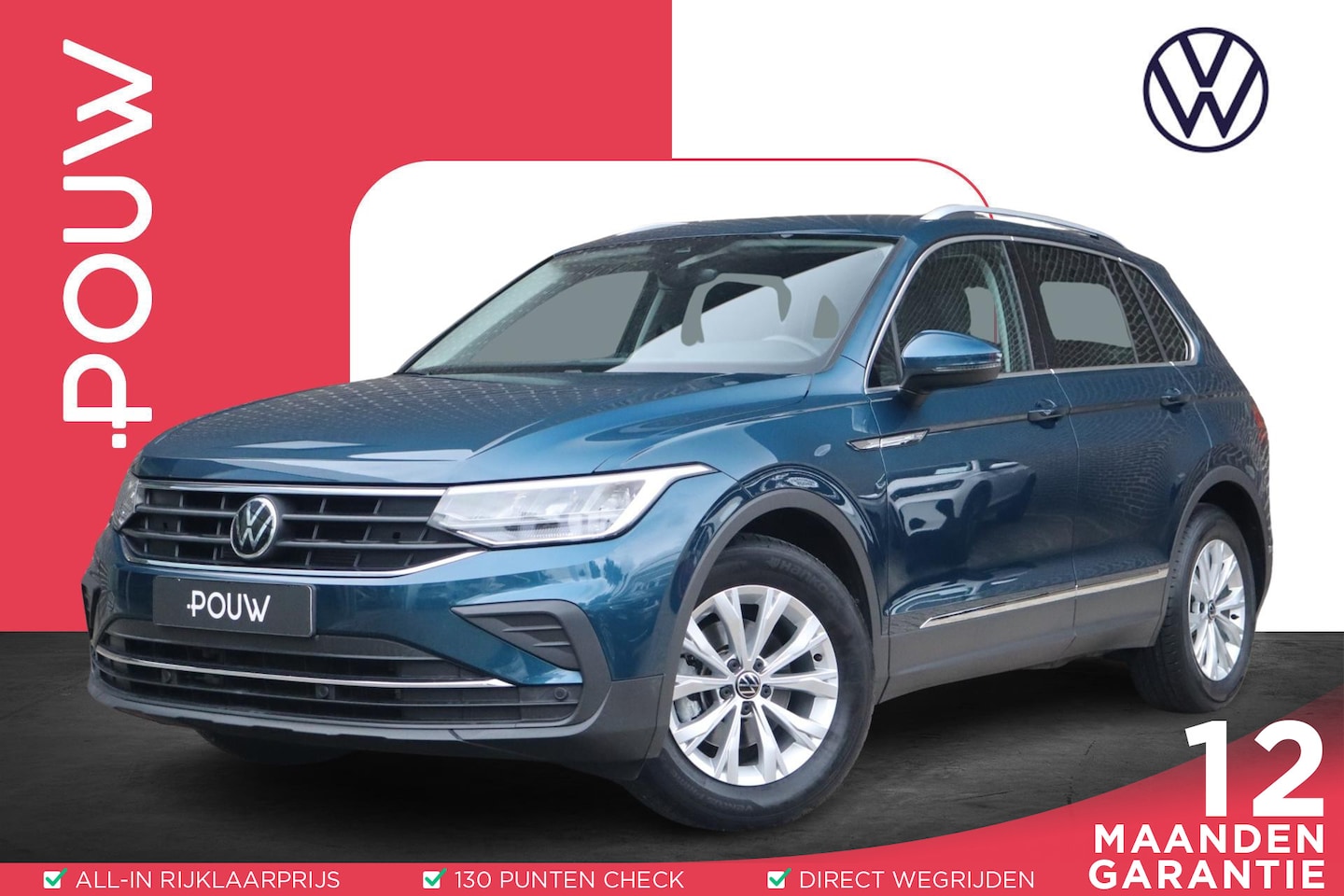 Volkswagen Tiguan - 1.5 TSI 130pk Life | Navigatie | Trekhaak Wegklapbaar | Volautomatische Airconditioning - AutoWereld.nl