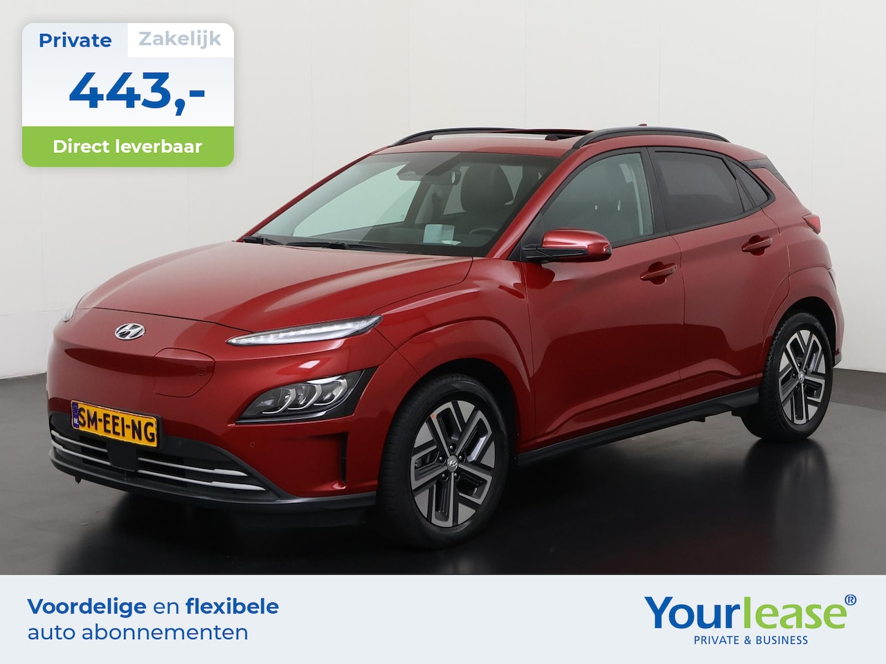Hyundai Kona Electric - EV Premium Sky 64 kWh | All-in 443,- Private Lease | Direct uit voorraad - AutoWereld.nl