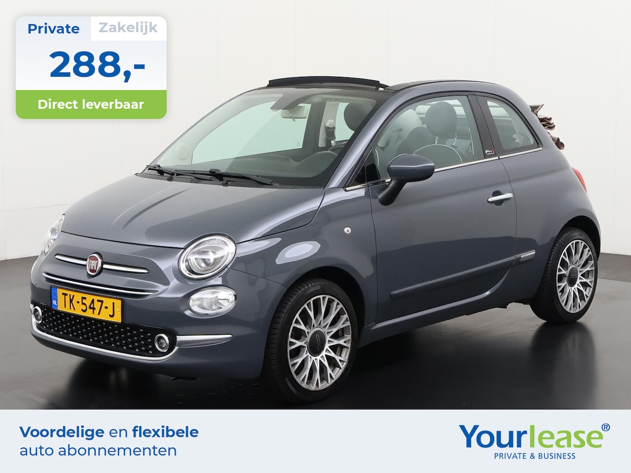 Fiat 500 C - 0.9 TwinAir Turbo Lounge | All-in 288,- Private Lease | Direct uit voorraad - AutoWereld.nl