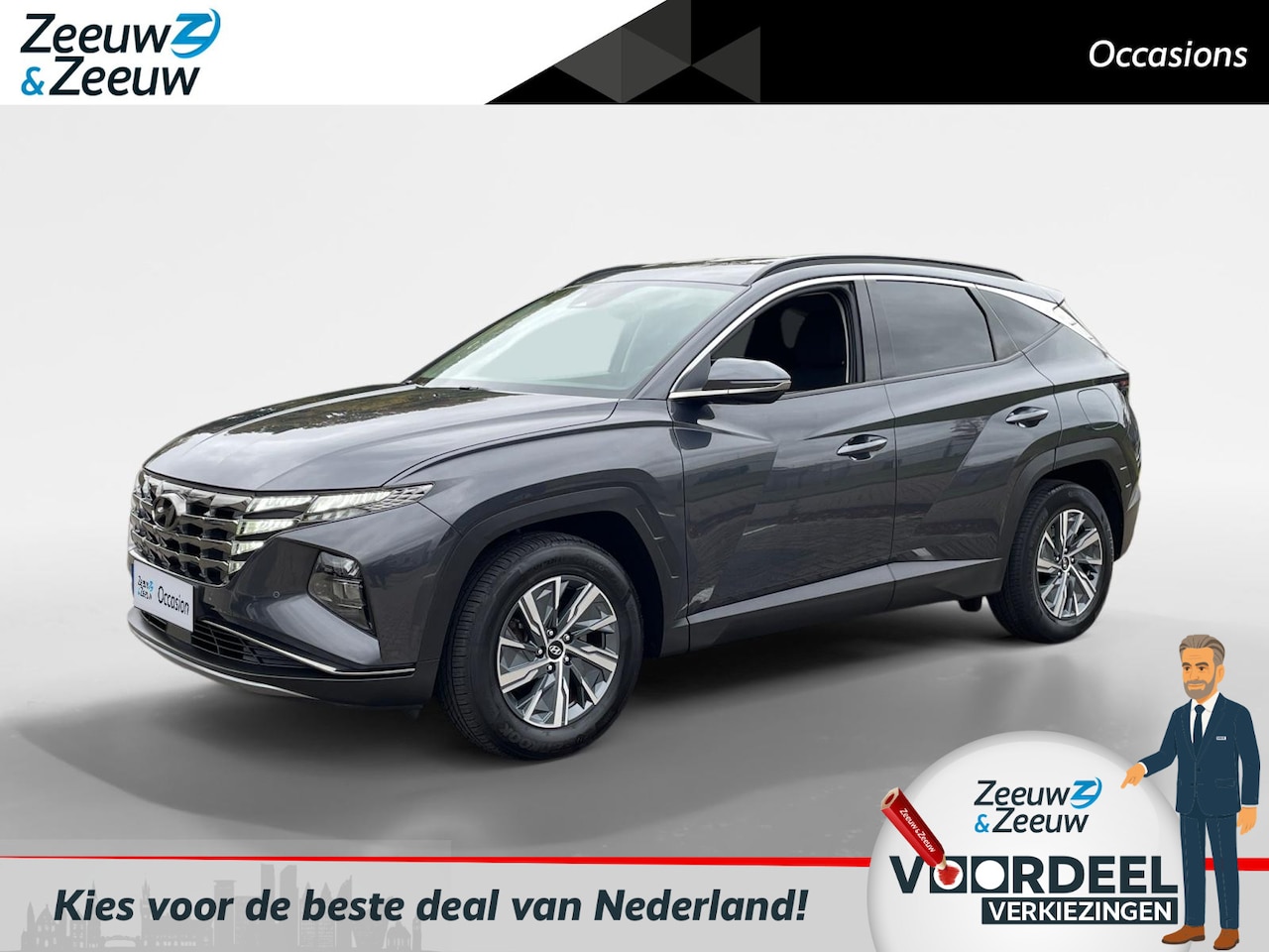 Hyundai Tucson - 1.6 T-GDI HEV Comfort | 1650kg trekgewicht! | Navi | Climate control - AutoWereld.nl