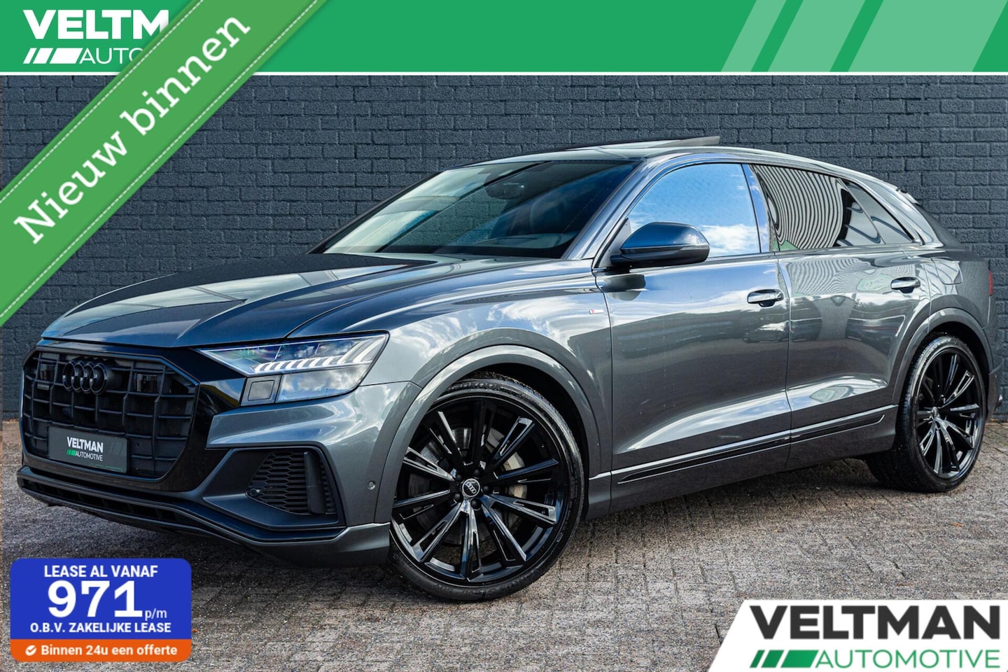 Audi Q8 - 55 TFSI e quattro 3x S-Line PANO 23INCH TREKHAAK MEMORY B&O - AutoWereld.nl