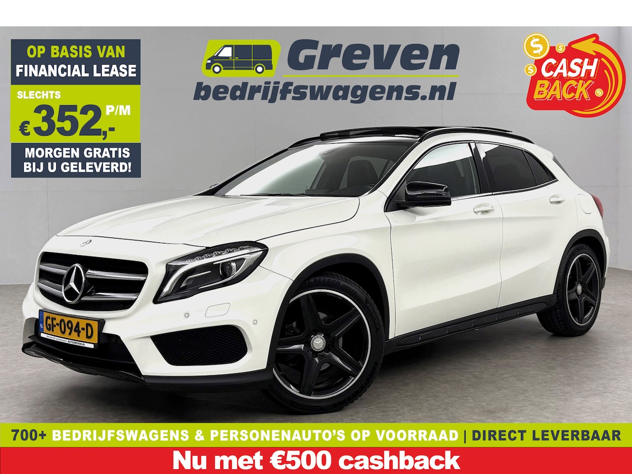 Mercedes-Benz GLA-Klasse - 200 AMG | 157PK | Pano | LED | Airco | Cruise | Navi | Parkeersens. | NAP - AutoWereld.nl
