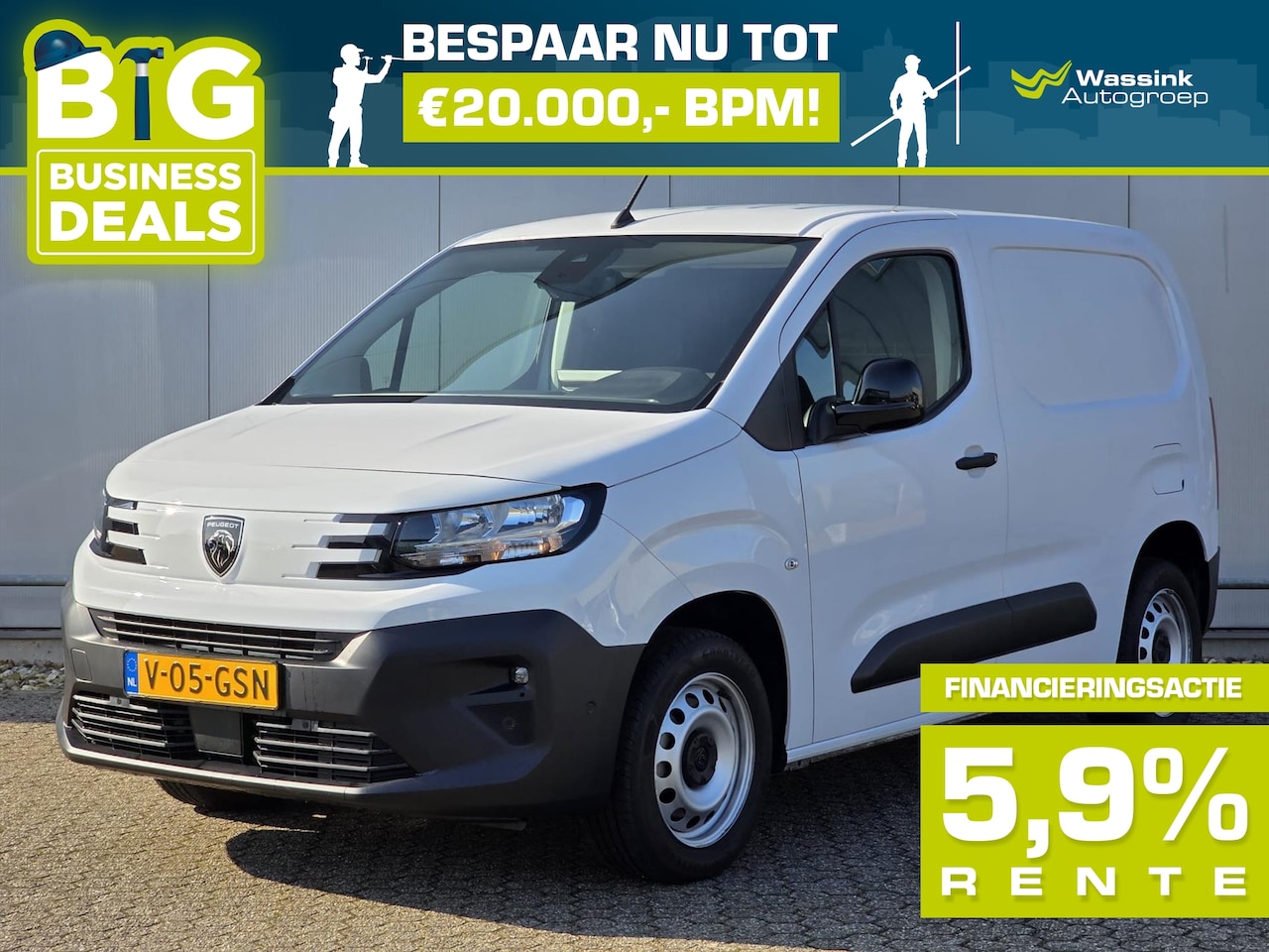 Peugeot Partner - 1.5 HDi 100pk L1 1000kg | 3-zits | Navigatie | Parkeercamera | Safari Actie - AutoWereld.nl