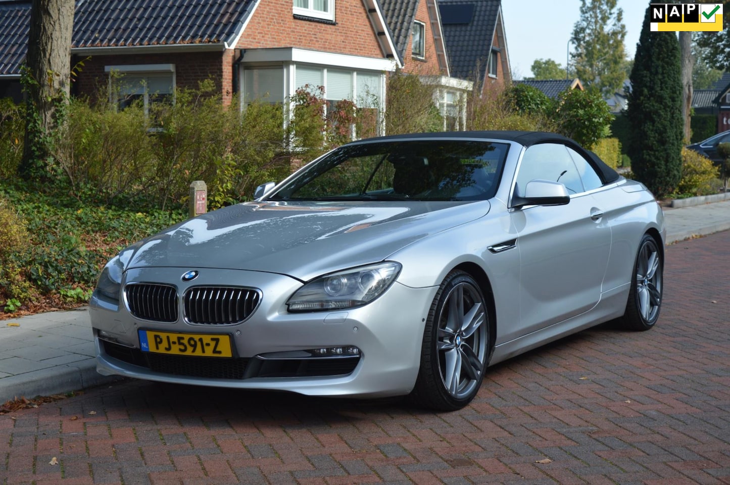 BMW 6-serie Cabrio - 640i High Exe camera/leer/navi - AutoWereld.nl