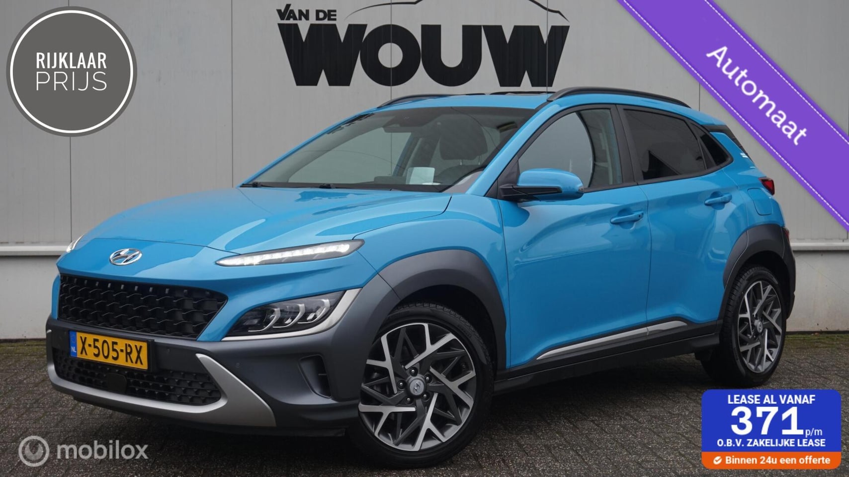 Hyundai Kona - 1.6 HYBRID Schuif-Kanteldak | Elektr. Stoelverstelling | Leder | HUD | Navigatie 10.25 inc - AutoWereld.nl