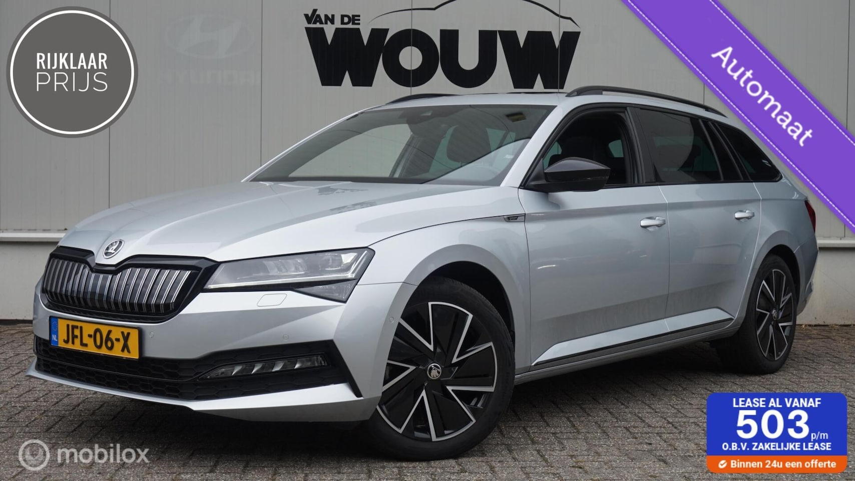 Skoda Superb Combi - 1.4 TSI iV SportLine PHEV 218PK Panoramadak + schuif-/kantel | Digital Cockpit | Elektr ve - AutoWereld.nl