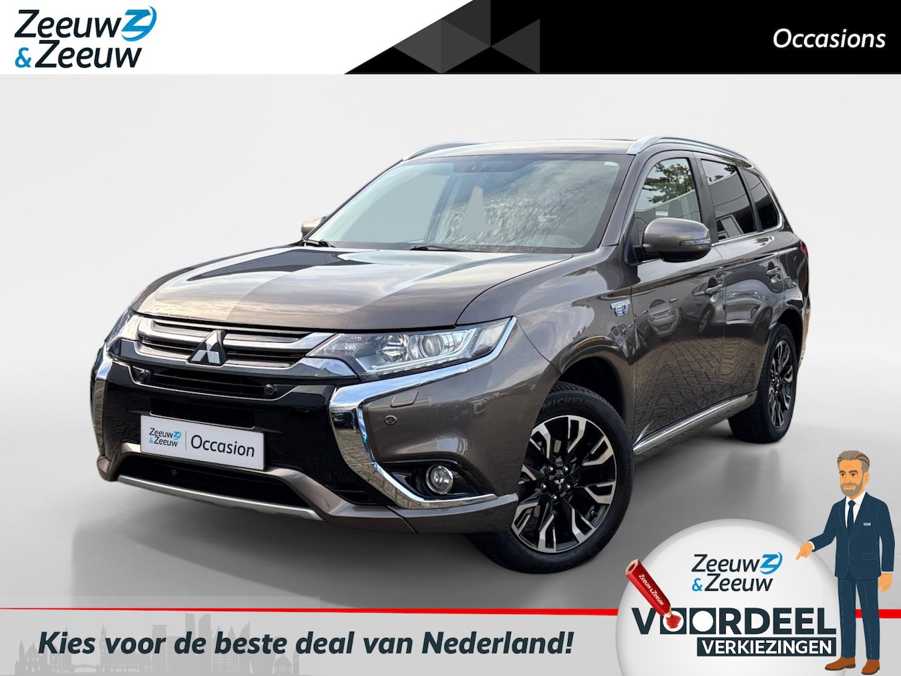 Mitsubishi Outlander - 2.0 PHEV Executive Edition | Afneembare Trekhaak | Achteruitrijcamera | Cruise Control | C - AutoWereld.nl