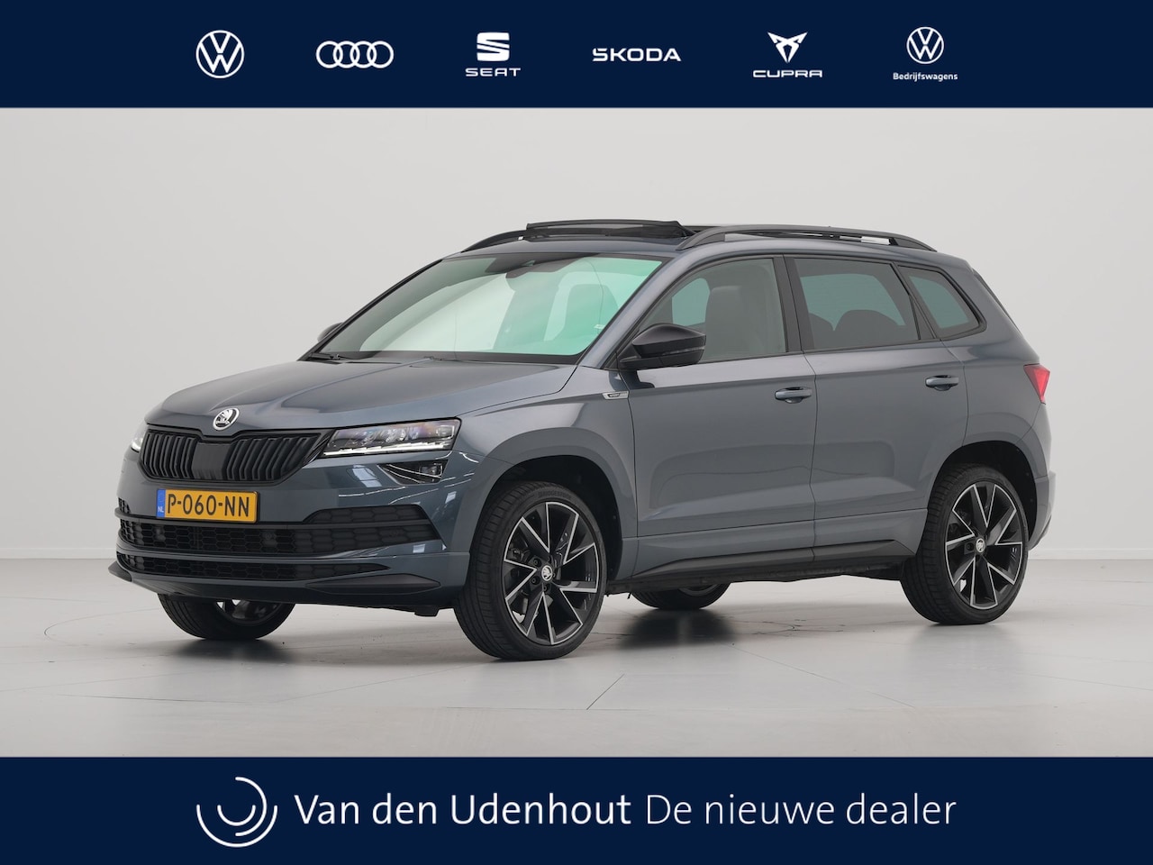 Skoda Karoq - 1.5 TSI 150pk DSG Sportline Business Leer Panorama dak Trekhaak Canton - AutoWereld.nl