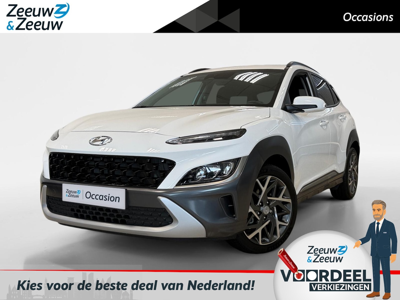 Hyundai Kona - 1.6 HYBRID | AUTOMAAT | FASHION | KRELL AUDIO | NAVI | CAMERA | - AutoWereld.nl