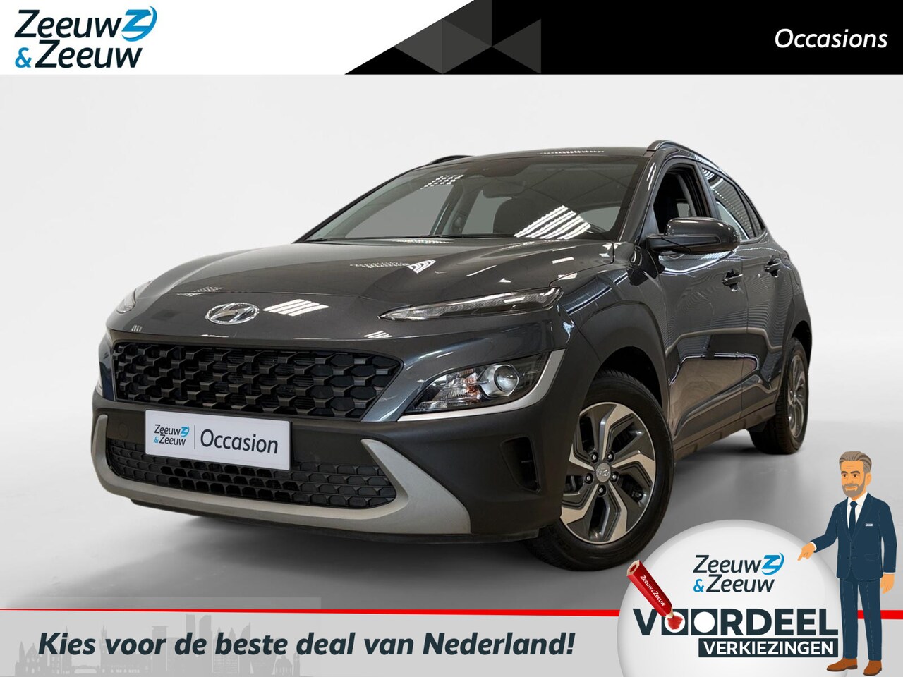 Hyundai Kona - 1.6 HYBRID | COMFORT SMART | AUTOMAAT | NAVI | CAMERA | - AutoWereld.nl