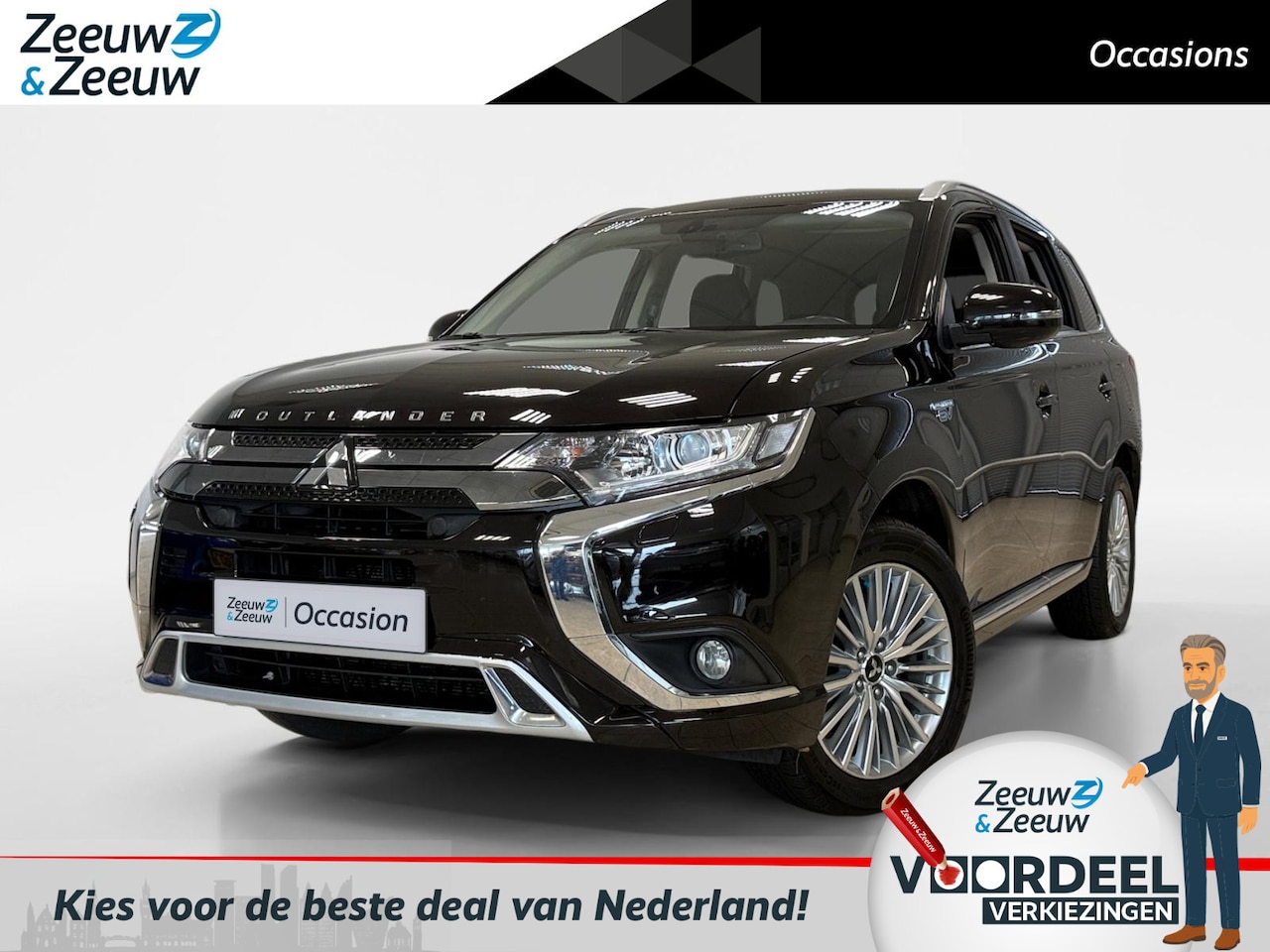 Mitsubishi Outlander - 2.4 PHEV | 4WD | AUTOMAAT | PURE + | DEALERONDERHOUDEN | TREKHAAK | - AutoWereld.nl
