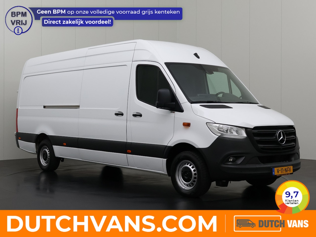 Mercedes-Benz Sprinter - 315CDi L3H2 Maxi | Navigatie | Camera | 3-Persoons | Airco | Cruise | Betimmering - AutoWereld.nl