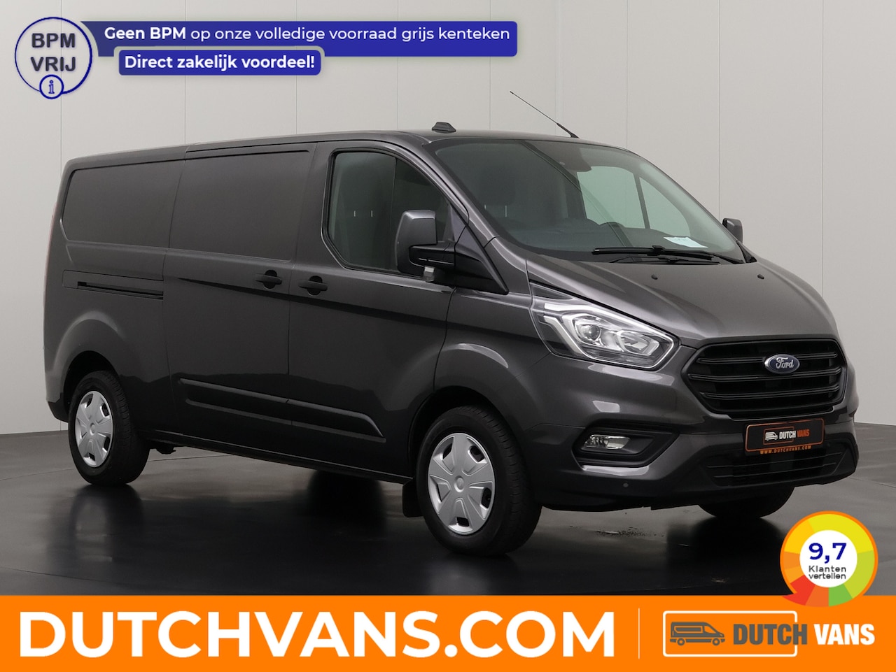 Ford Transit Custom - 2.0TDCi 130PK Lang Achterdeuren | Airco | Cruise | 3-Persoons | Trekhaak - AutoWereld.nl