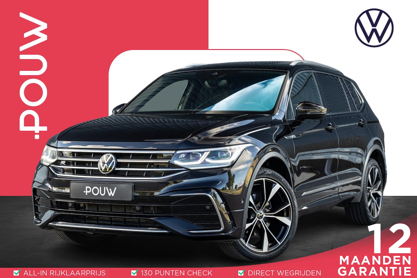 Volkswagen Tiguan Allspace - 1.5 TSI 150pk DSG R-Line Business 7p. | Wegklapbare Trekhaak | Panoramadak | 7-persoons - AutoWereld.nl