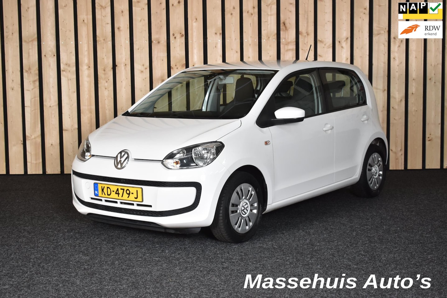 Volkswagen Up! - 1.0 move up! BlueMotion 117dkm Airco 5-drs 2e eig. NL-auto Nwe APK - AutoWereld.nl