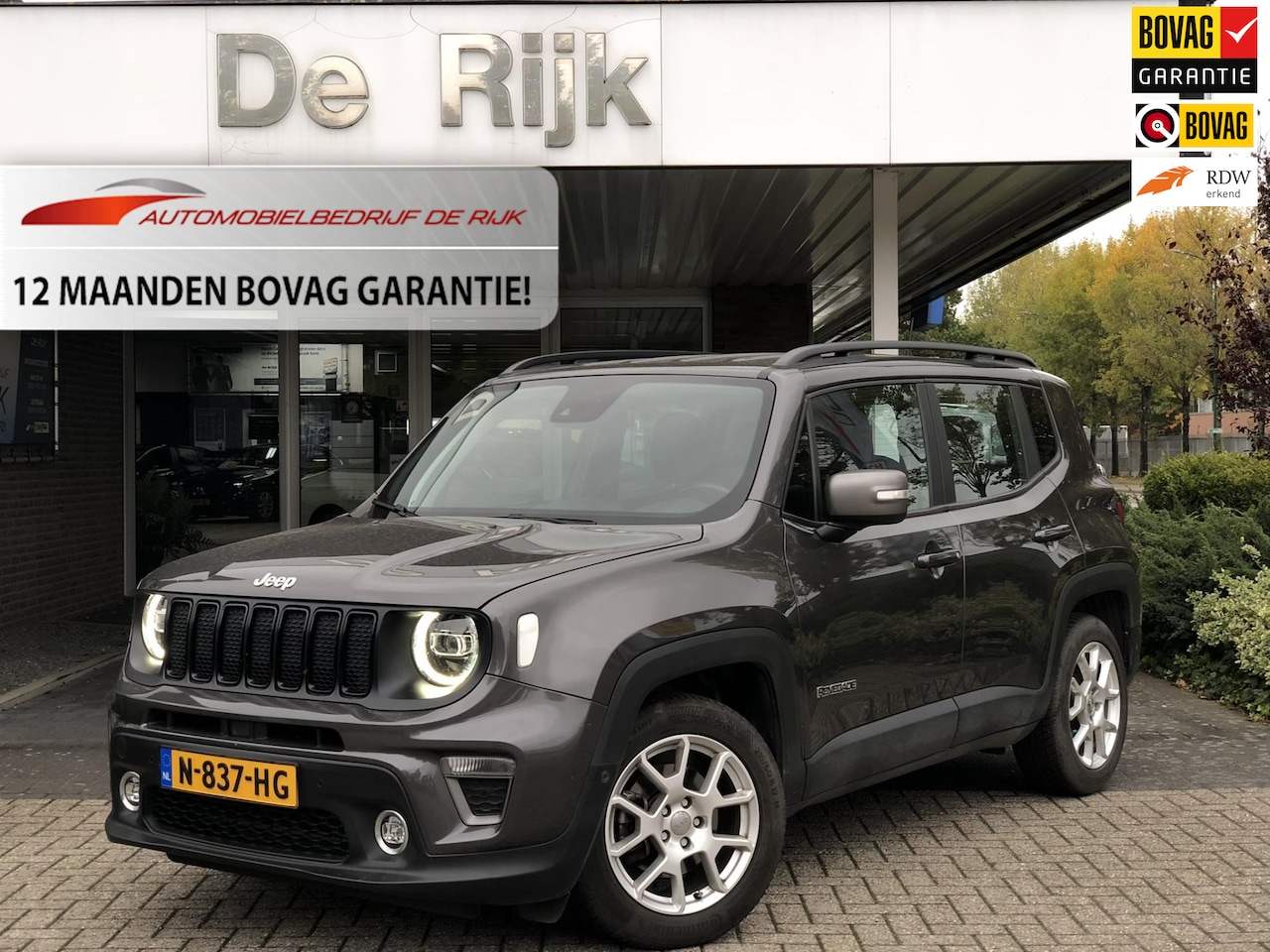 Jeep Renegade - 1.3T Limited | Navi, Camera, ACC, Stoel+Stuurverw., Carplay/Android, Climate | Goed onderh - AutoWereld.nl