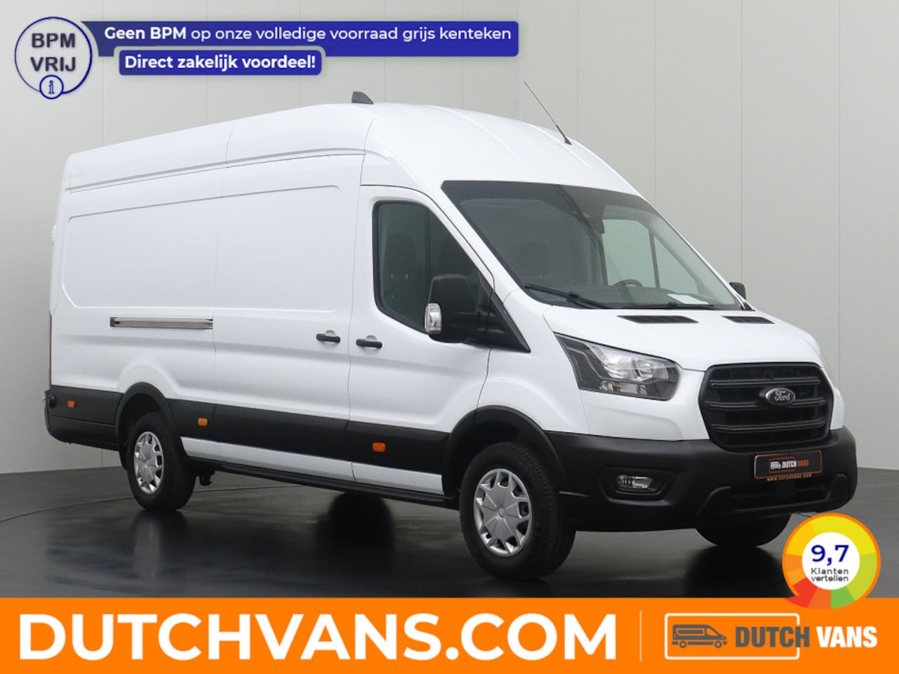 Ford Transit - 2.0TDCI 170PK L4H3 Jumbo | Airco | Camera | Cruise | Betimmering | 3-Persoons - AutoWereld.nl