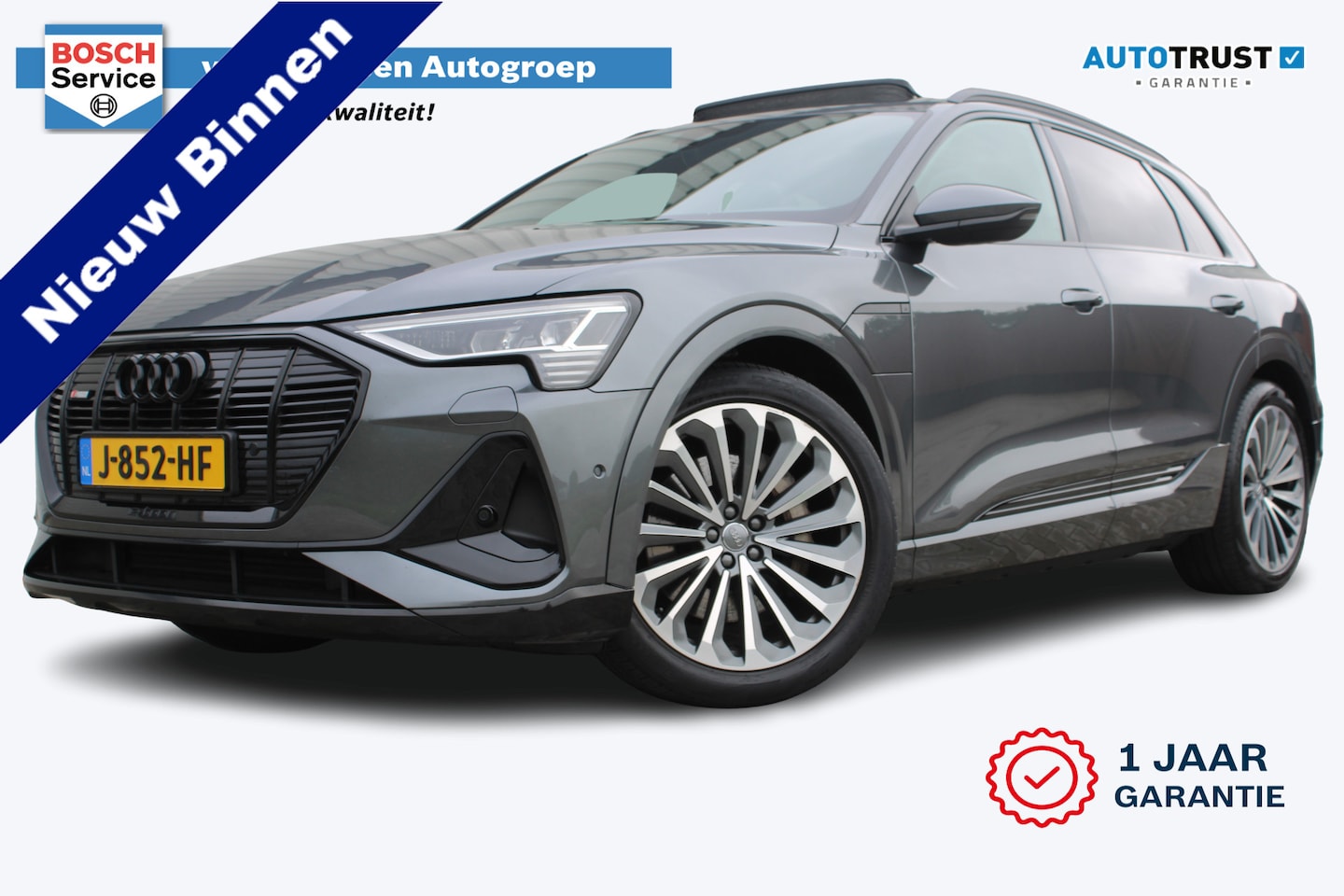 Audi e-tron - 55 quattro S-line 95 kWh | Incl. 12 maanden garantie | Schuif/kantel dak | Trekhaak | Adap - AutoWereld.nl