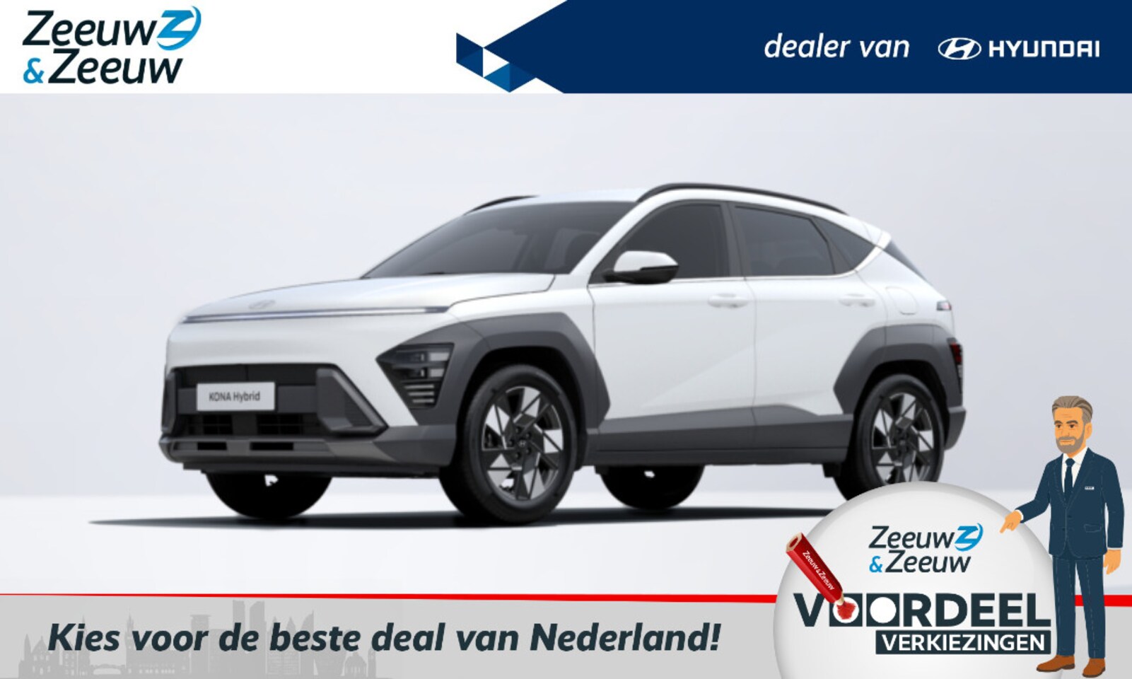 Hyundai Kona - 1.6 GDI HEV Comfort Smart | VAN 39.000,- VOOR 34.500,-! RIJKLAAR | DIVERSE KLEUREN | OP = - AutoWereld.nl