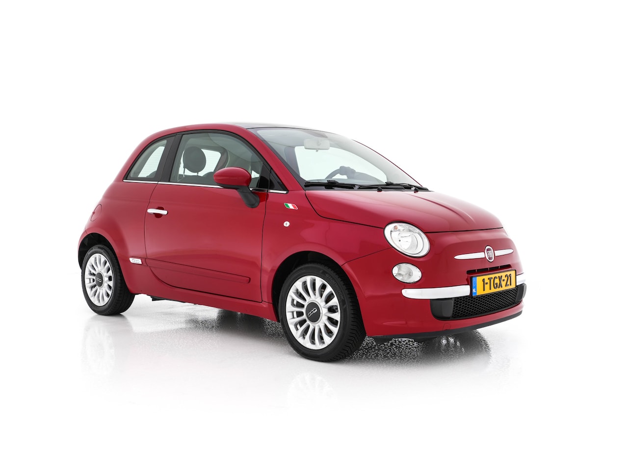 Fiat 500 - 0.9 TwinAir Lounge *PANO | AIRCO | PDC | COMFORT-SEATS | RADIO-CD/MP3 | CHROME-PACK | 15'' - AutoWereld.nl