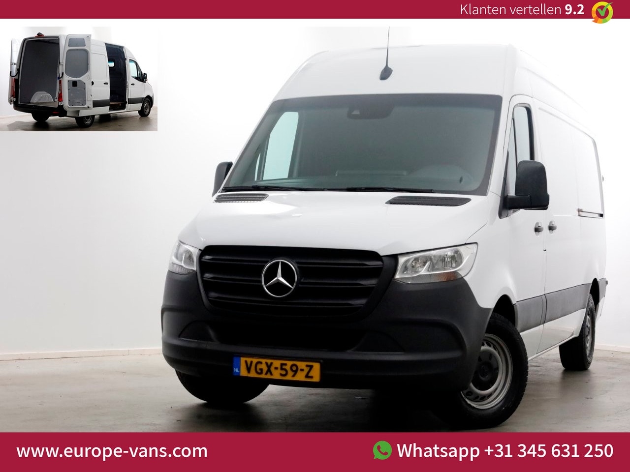 Mercedes-Benz Sprinter - 314 CDI 143pk RWD 7G Automaat L2H2 Navi/Camera/2x Schuifdeur 08-2020 - AutoWereld.nl