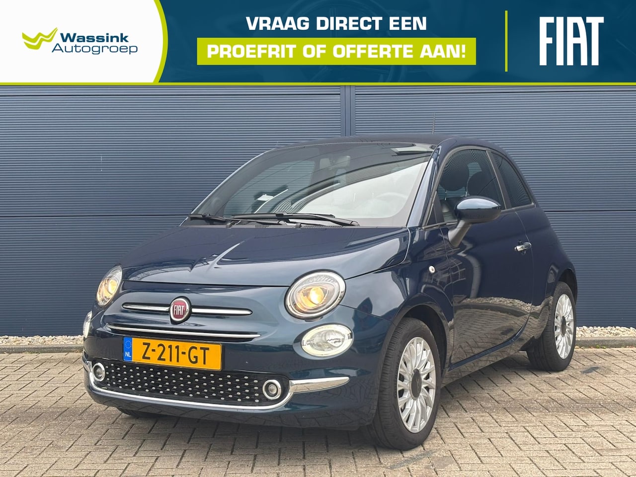 Fiat 500 - 1.0 70pk Hybrid | Panoramadak | Climate control | Bluetooth | Airco - AutoWereld.nl