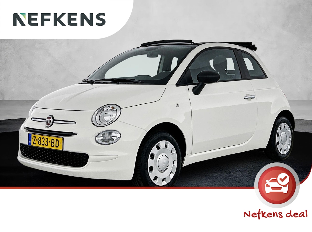 Fiat 500 - Cabrio Hybrid Urban 70pk | Airco | Bluetooth | Elektrisch vouwdak | Multifunctioneel stuur - AutoWereld.nl
