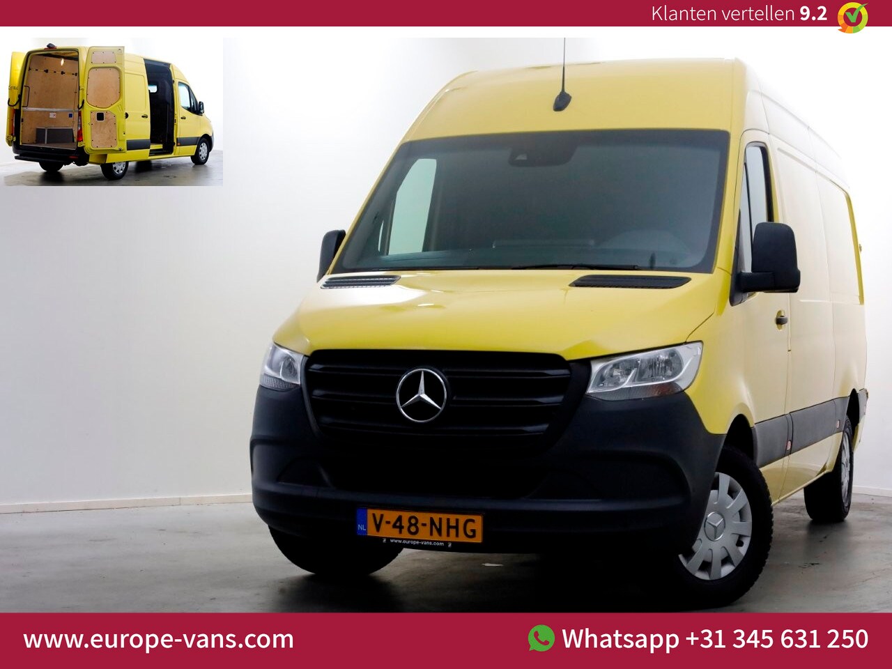 Mercedes-Benz Sprinter - 319 CDI 3.0 V6 190pk 7G Automaat L2H2 Airco/Navi/Camera 08-2021 - AutoWereld.nl