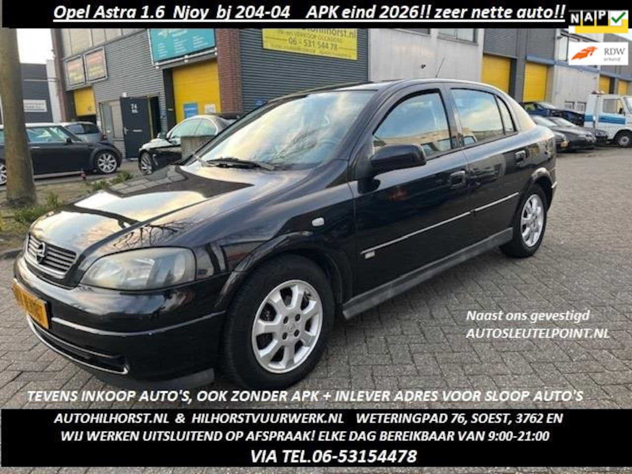 Opel Astra - 1.6 Njoy 1.6 Njoy , Nederlandse auto, apk eind 2026!!, netjes onderhouden - AutoWereld.nl