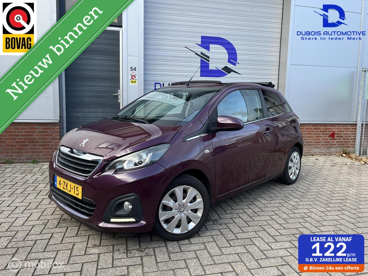 Peugeot 108 - 1.0 e-VTi Active TOP!|CABRIODAK|BLUETOOTH|AIRCO| - AutoWereld.nl
