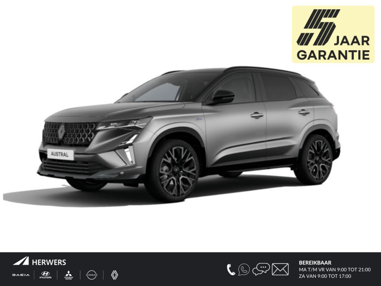 Renault Austral - mild hybrid 160pk X-tronic iconic esprit Alpine / Nieuw Te Bestellen / - AutoWereld.nl