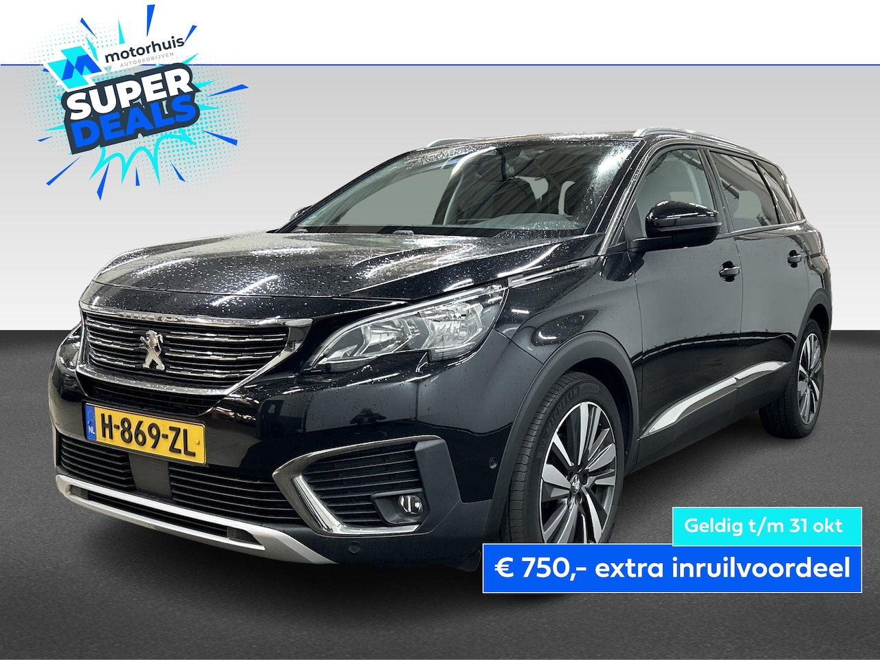 Peugeot 5008 - 1.2 PureTech 130PK AUTOMAAT BLUE LEASE EXECUTIVE NAVI PDC TEL NAP - AutoWereld.nl