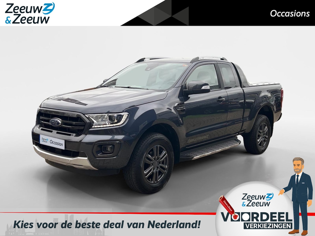 Ford Ranger - 2.0 EcoBlue Wildtrak Supercab 213pk automaat | Dealeronderhouden | Trekhaak | Rollertop | - AutoWereld.nl