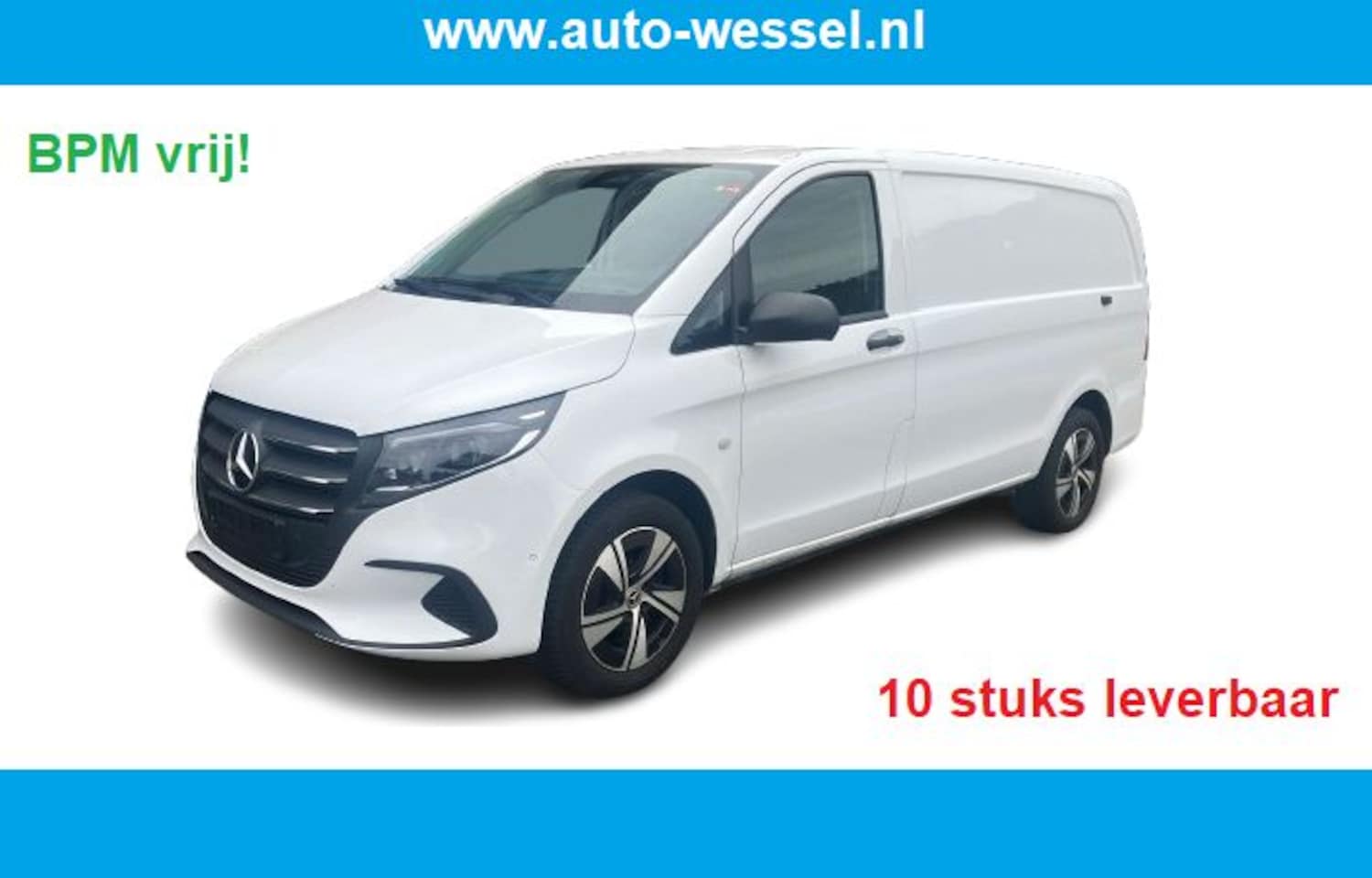 Mercedes-Benz Vito - 116 CDI L2 Lang Select | 2500kg AHW | Leer | LED | MBUX | Navi | Camera | Cruise | Climate - AutoWereld.nl