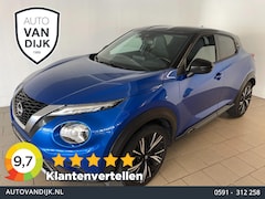 Nissan Juke - 1.0 DIG-T N-Design AIRCO CLIMA NAVI CRUISE BT VELGEN CAMERA PRIVACYGLAS ZWART DAK ZEER NET