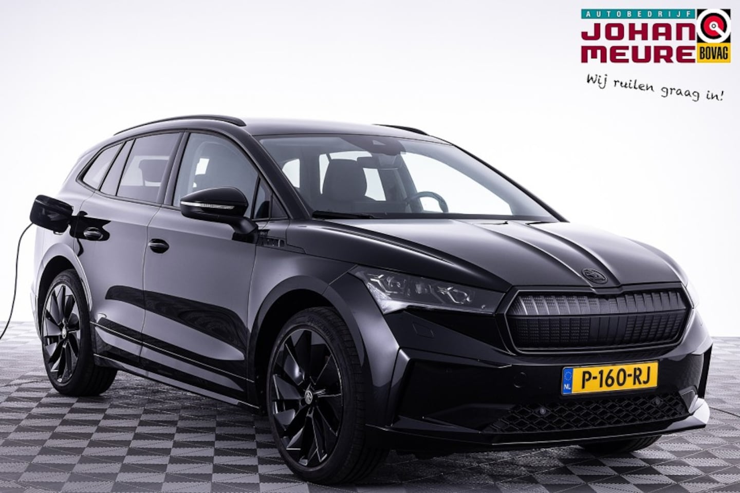 Skoda Enyaq iV - 60 Black Edition | SOH 93% | LEDER | Full LED | NAVI | 21 Inch VELGEN ✅ 1e Eigenaar - AutoWereld.nl