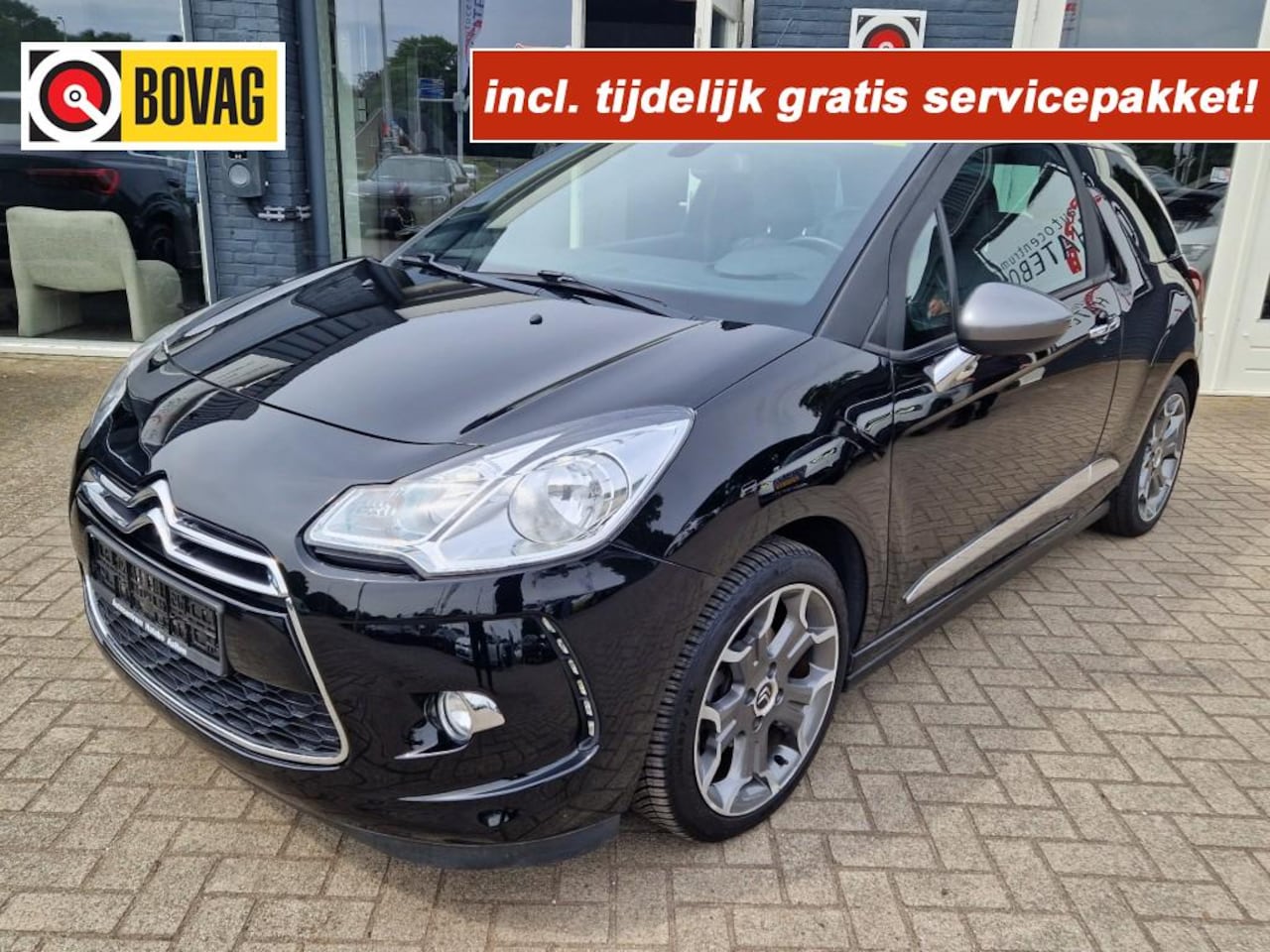 Citroën DS3 Cabrio - 1.6 THP Sport Chic Cabrio ECC Cruise Navi Leder Sport 18LM! - AutoWereld.nl