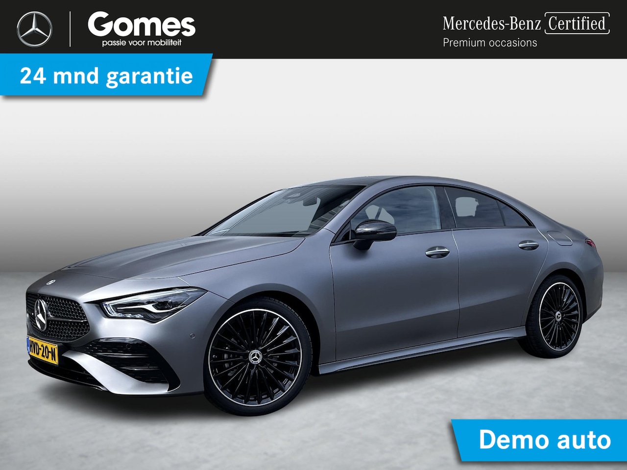 Mercedes-Benz CLA-Klasse - 180 Star Edition AMG | Matgrijs | Panoramadak | Night Pakket | Burmester Surround Sound  | - AutoWereld.nl