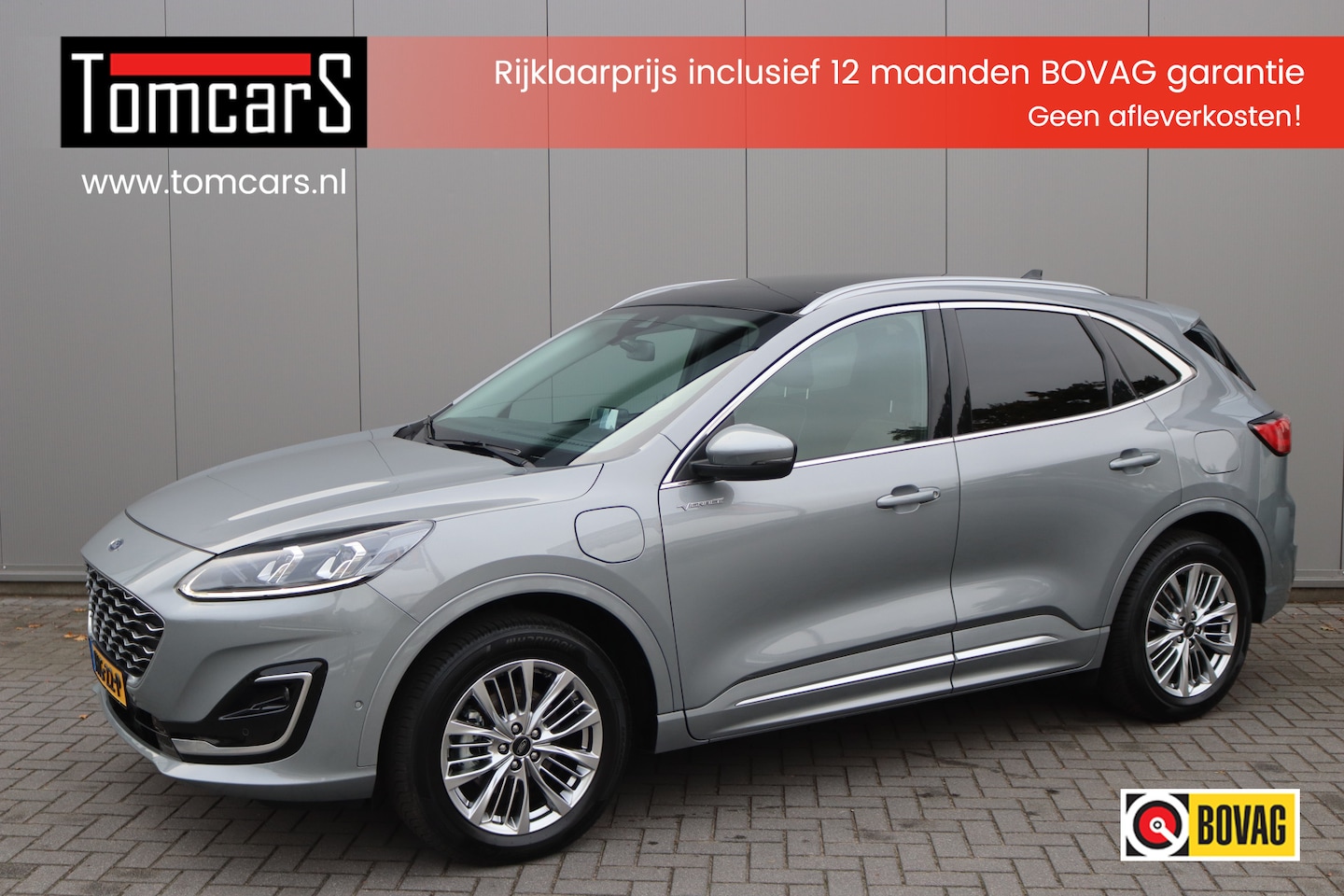 Ford Kuga - 2.5 PHEV Vignale Trekhaak/Pano-dak/Winter-pack/Adaptive-cruise/Elektr.-achterklep/Memory-s - AutoWereld.nl